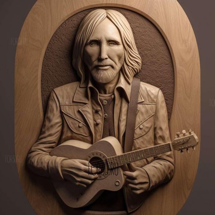 Tom Petty 1 stl model for CNC